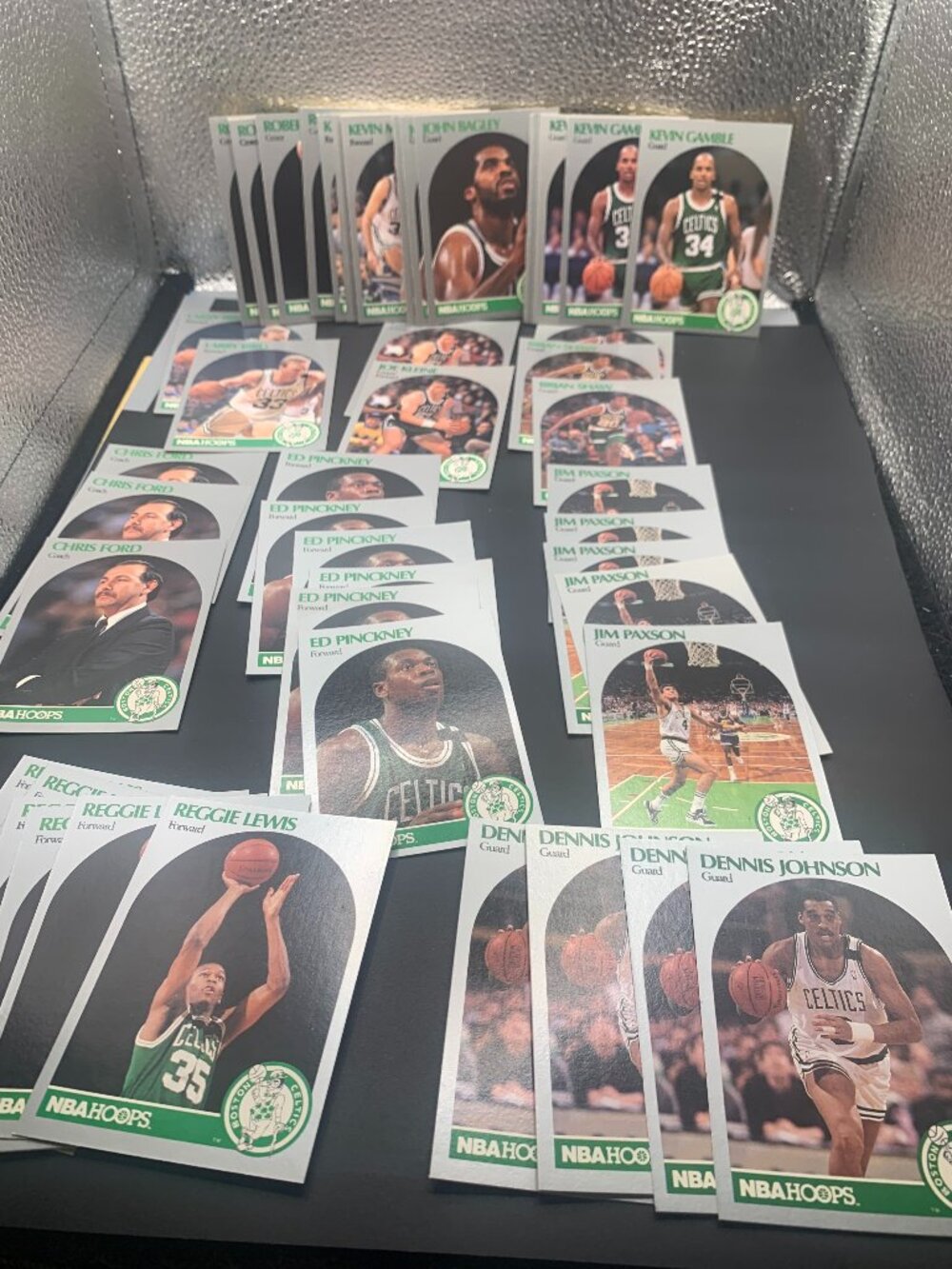 52ct 1990 NBA Hoops Boston Celtics Basketball Trading Cards